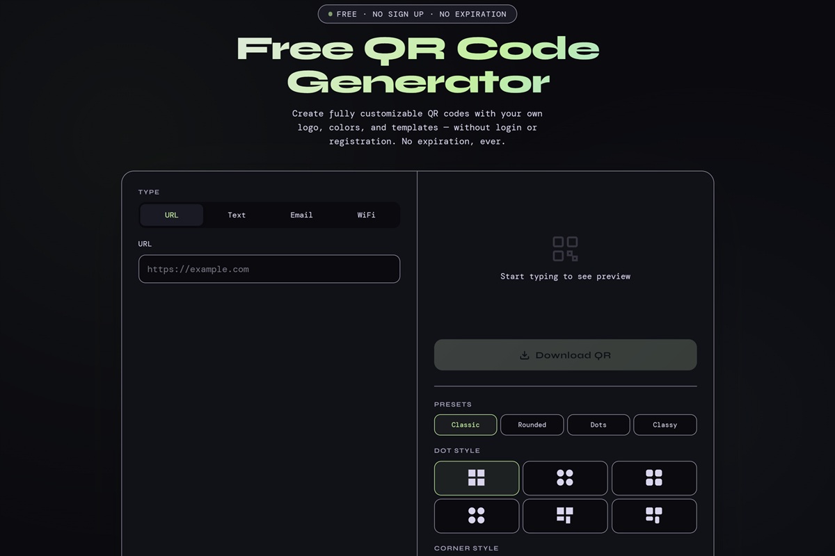 Free Qr Code Generator No Sign Up